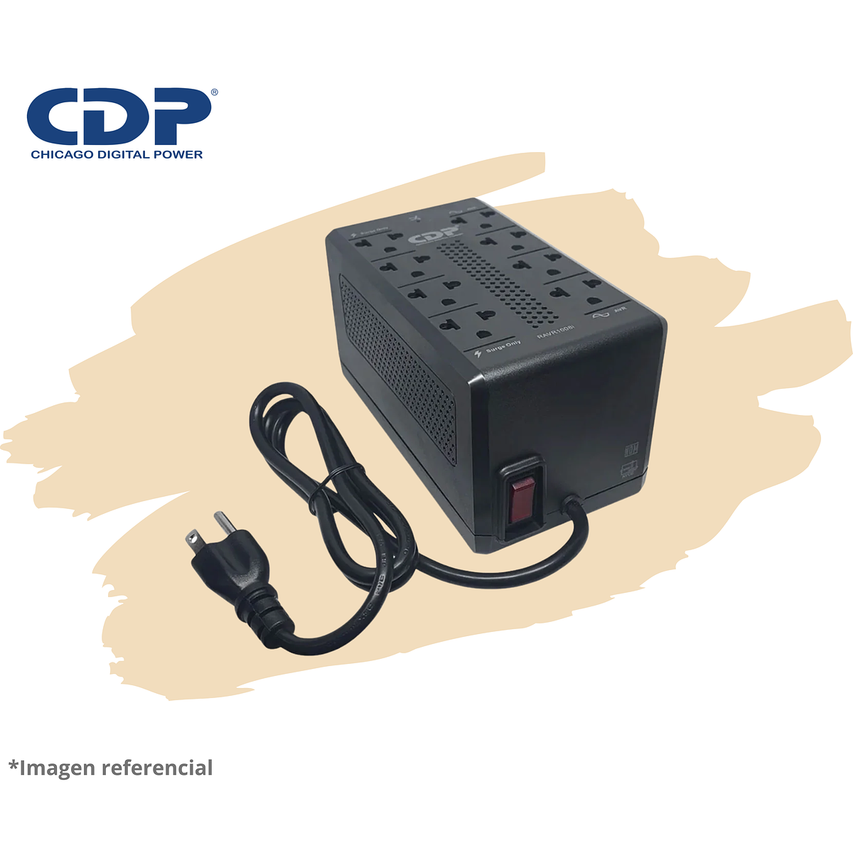 ESTABILIZADOR CDP RAVR1008I 900VA/450W 8 SALIDAS  3