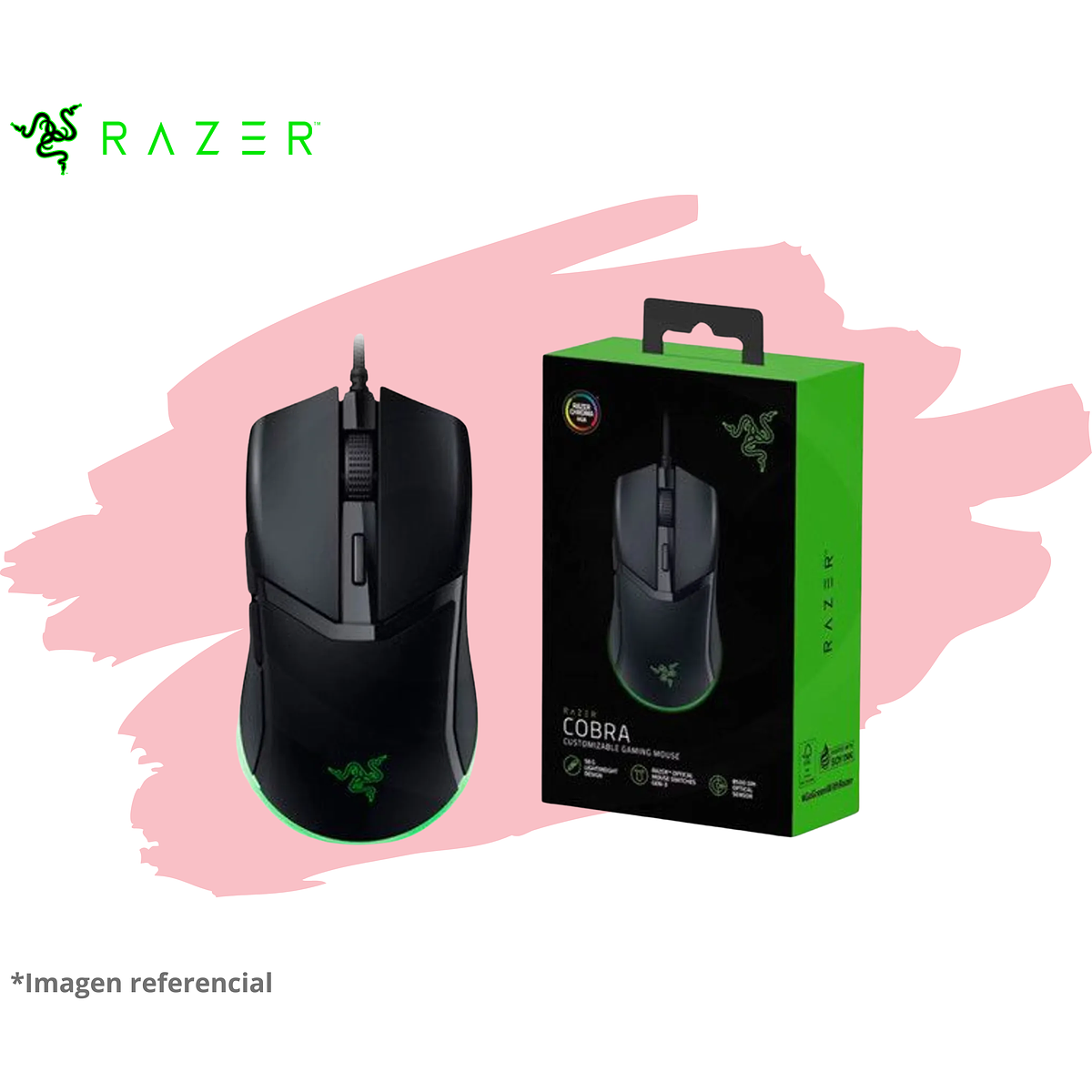 MOUSE RAZER COBRA 8500 DPI SWITCH OPTICO 90M CHROMA BLACK  1