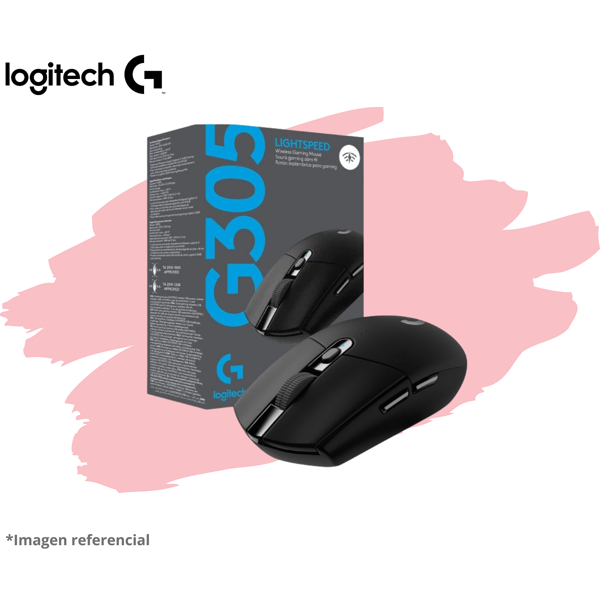 MOUSE LOGITECH G305 LIGTHSPEED WIRELESS BLACK 1