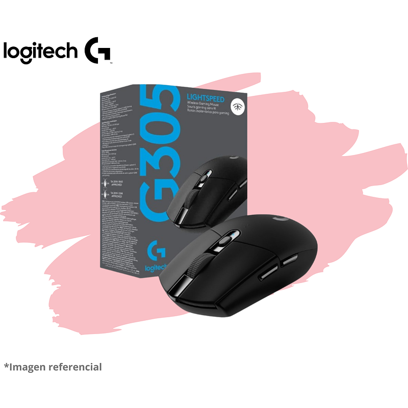 MOUSE LOGITECH G305 LIGTHSPEED WIRELESS BLACK 1