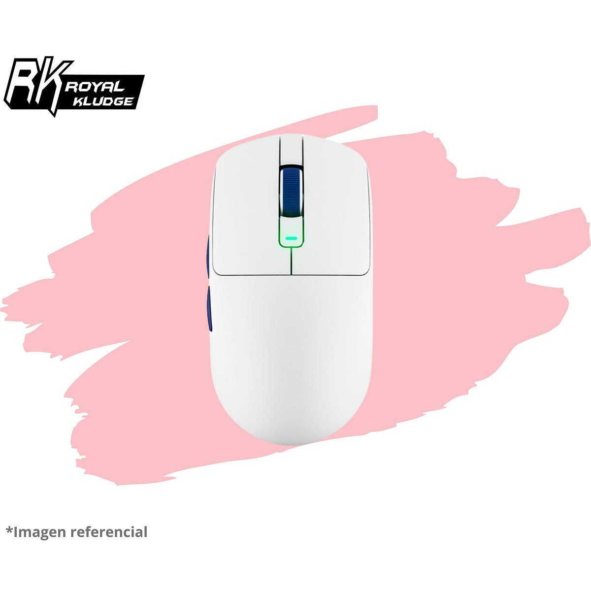 MOUSE ROYAL KLUDGE M30 INALÁMBRICO WHITE BLUE 1