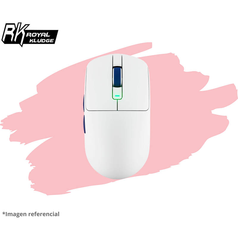 MOUSE ROYAL KLUDGE M30 INALÁMBRICO WHITE BLUE 1