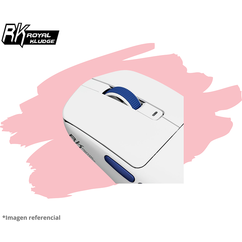 MOUSE ROYAL KLUDGE M30 INALÁMBRICO WHITE BLUE 3