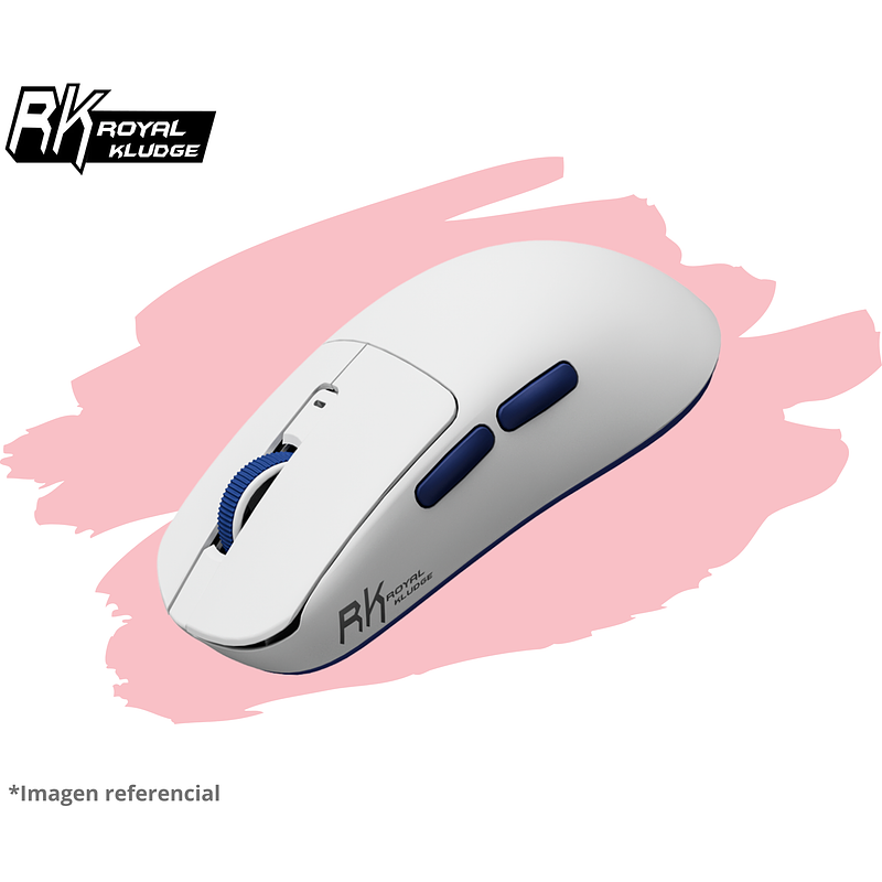 MOUSE ROYAL KLUDGE M30 INALÁMBRICO WHITE BLUE 4