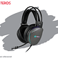 AUDÍFONOS GAMING TEROS TE-8170N estéreo 7.1, micrófono, conector USB, Negro, Luces RGB - Miniatura 2