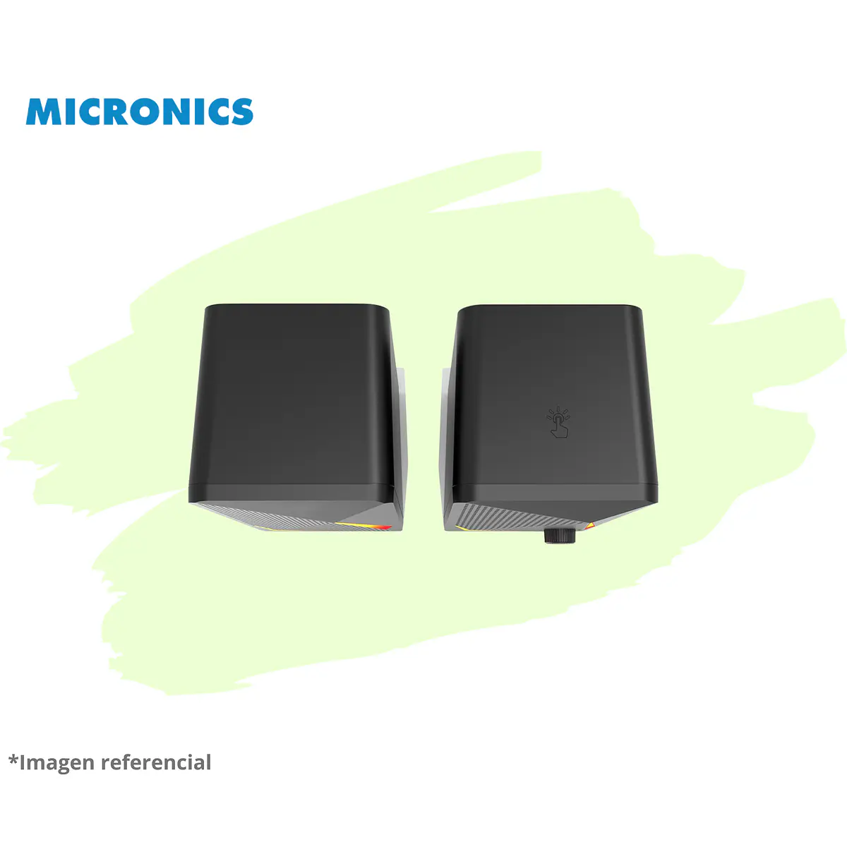 CHALLENGER MIC S313 PARLANTE 2.0 RGB 2.5 MICRONICS 2