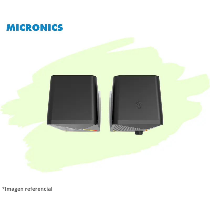 CHALLENGER MIC S313 PARLANTE 2.0 RGB 2.5 MICRONICS 2