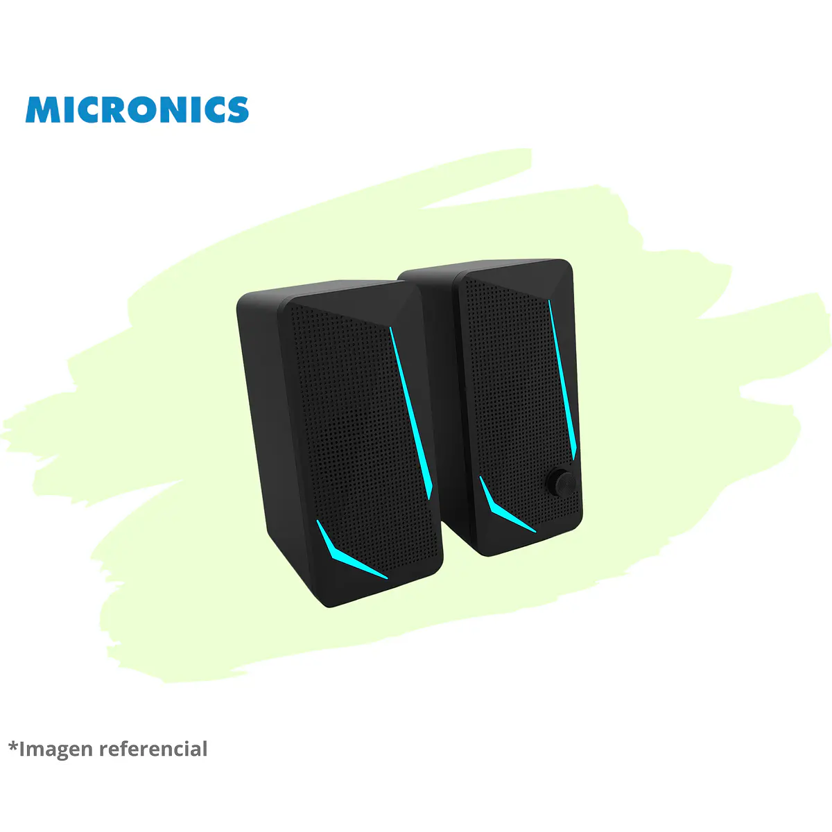 CHALLENGER MIC S313 PARLANTE 2.0 RGB 2.5 MICRONICS 3