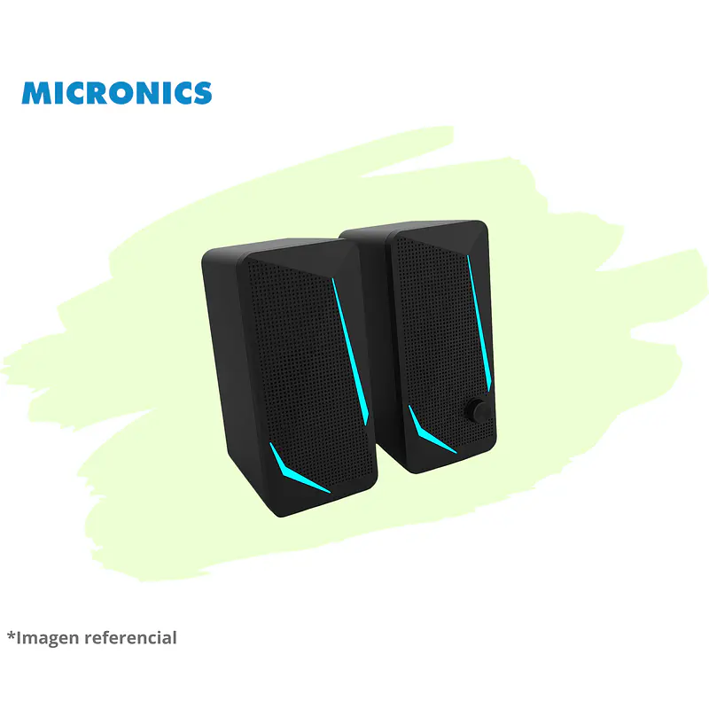 CHALLENGER MIC S313 PARLANTE 2.0 RGB 2.5 MICRONICS 3