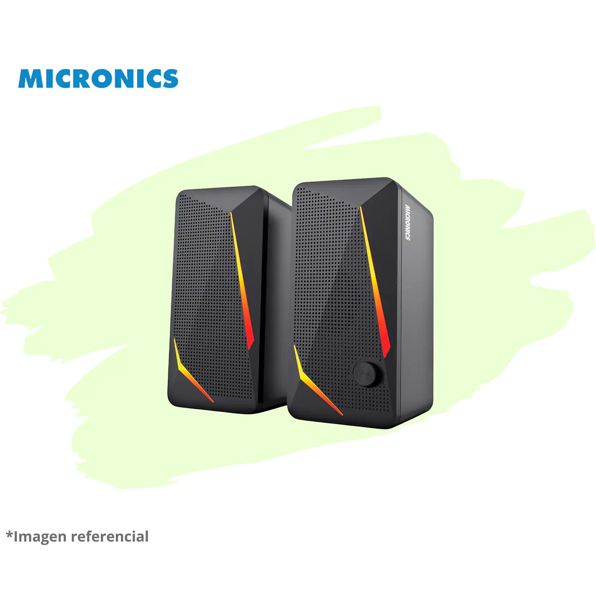 CHALLENGER MIC S313 PARLANTE 2.0 RGB 2.5 MICRONICS 1