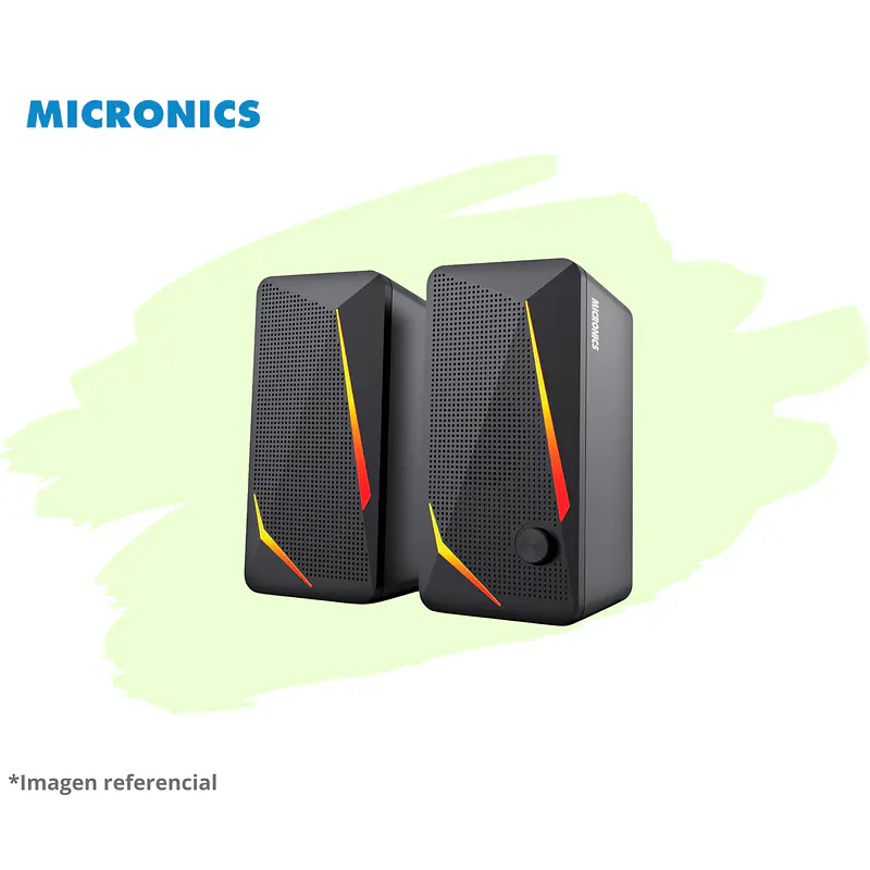 CHALLENGER MIC S313 PARLANTE 2.0 RGB 2.5 MICRONICS 1