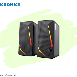 CHALLENGER MIC S313 PARLANTE 2.0 RGB 2.5 MICRONICS