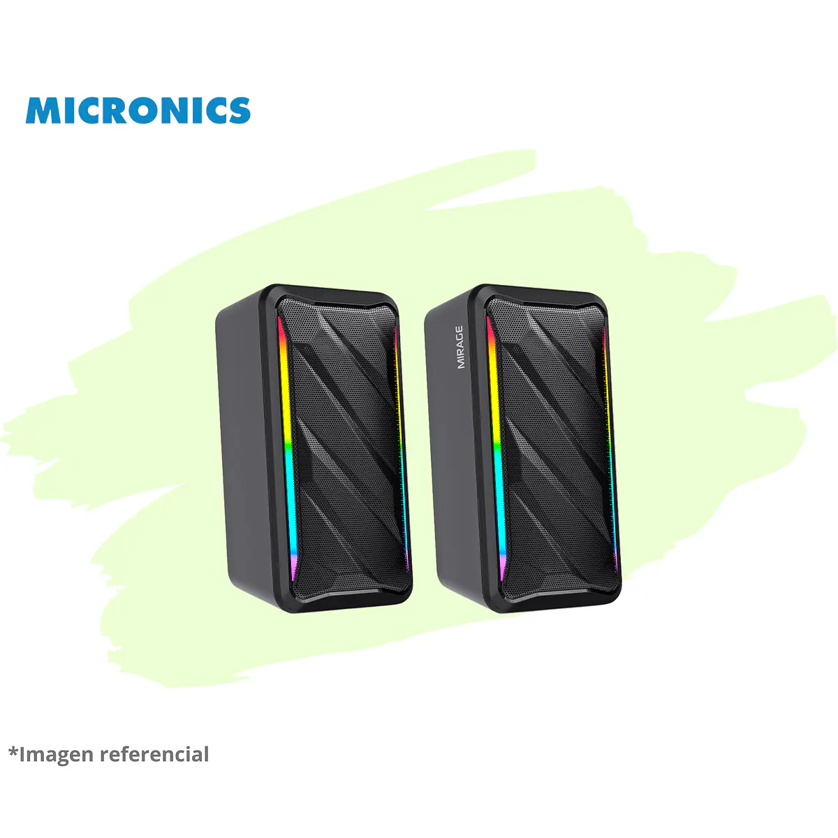 TITANIUM MIC S312 PARLANTE 2.0 RGB 2.5 MICRONICS 1