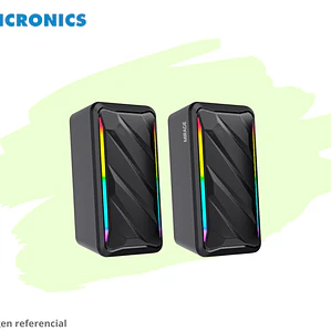 TITANIUM MIC S312 PARLANTE 2.0 RGB 2.5 MICRONICS