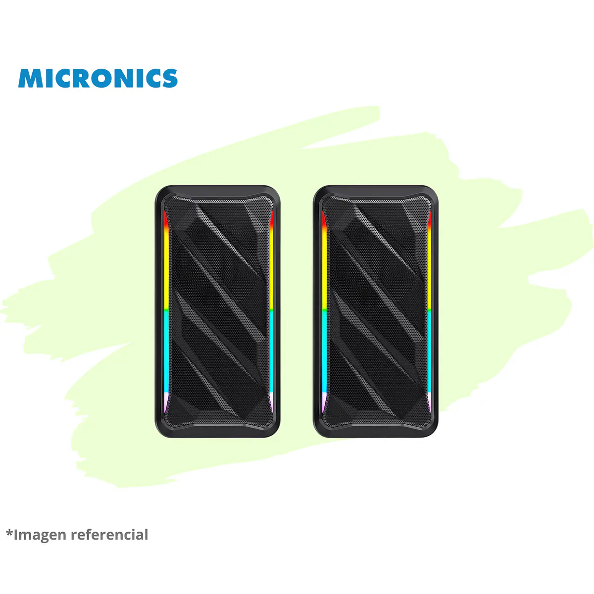 TITANIUM MIC S312 PARLANTE 2.0 RGB 2.5 MICRONICS 2