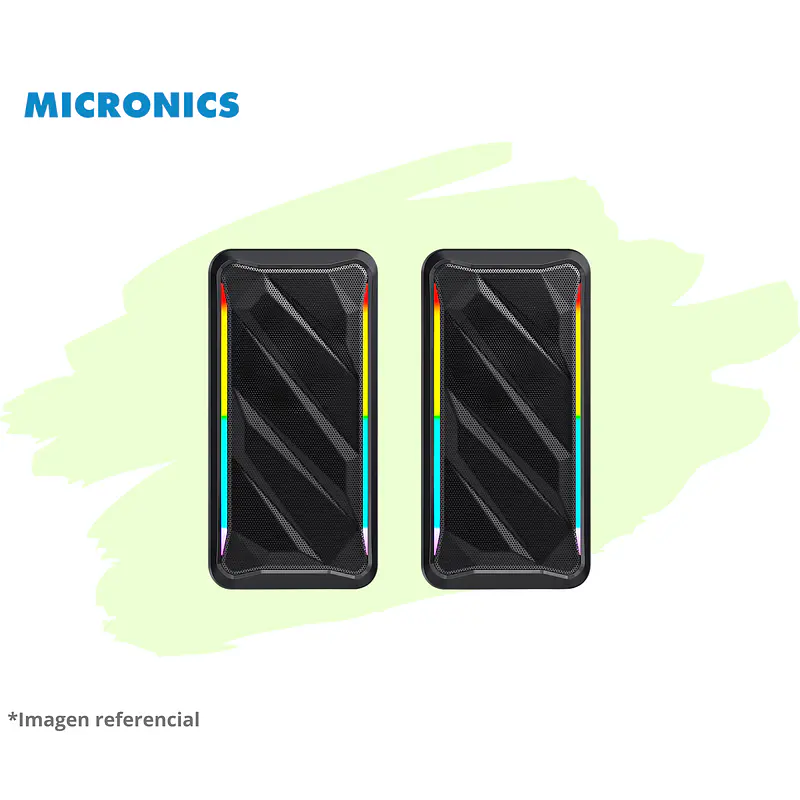 TITANIUM MIC S312 PARLANTE 2.0 RGB 2.5 MICRONICS 2