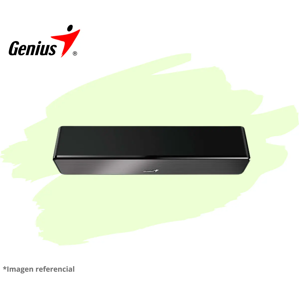 PARLANTE GENIUS SOUND BAR 100 MINI 6W 3.5MM USB POWER BLACK 2