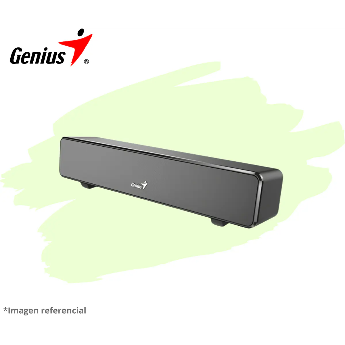 PARLANTE GENIUS SOUND BAR 100 MINI 6W 3.5MM USB POWER BLACK 3