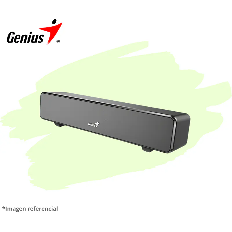 PARLANTE GENIUS SOUND BAR 100 MINI 6W 3.5MM USB POWER BLACK 3