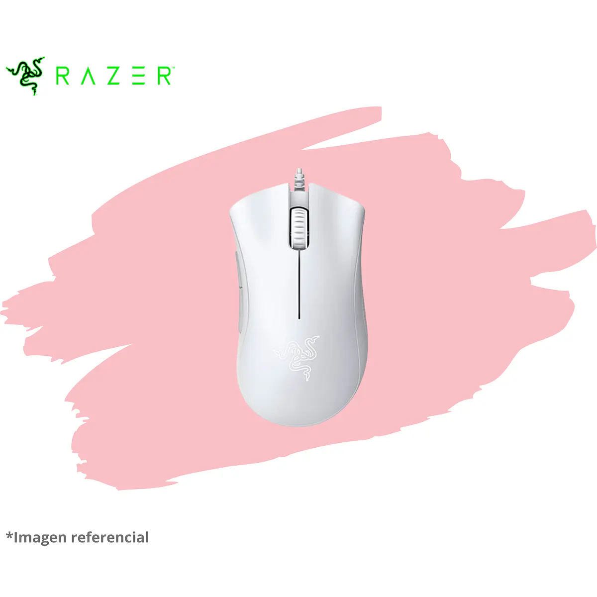 MOUSE RAZER DEATHADDER ESSENTIAL 6400 DPI SWITCH MECHANICAL WHITE 2