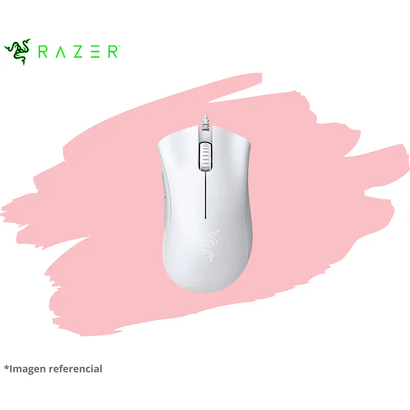 MOUSE RAZER DEATHADDER ESSENTIAL 6400 DPI SWITCH MECHANICAL WHITE 2