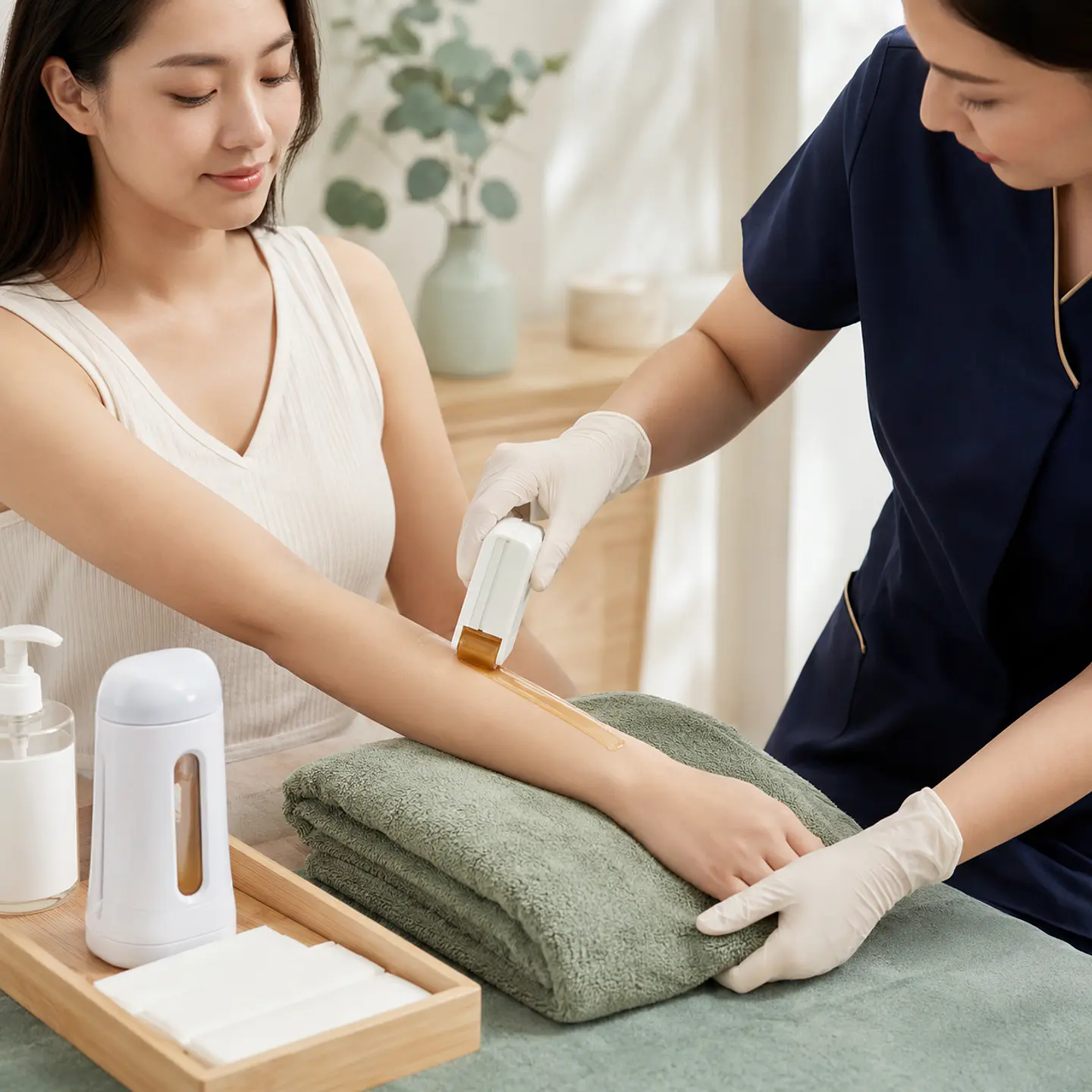 Depilación de medio brazo con cera roll-on 1