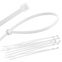 Amarra Cable 200 x 3.6 mm Blanca (Bolsa 100 Unidades)
