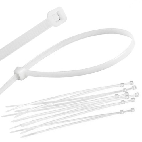 Amarra Cable Blanca 810 x 9.0 mm (100 Unidades)