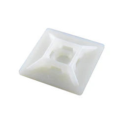 Base Autoadhesiva 30 x 30 mm Blanca (Bolsa 100 Unidades)