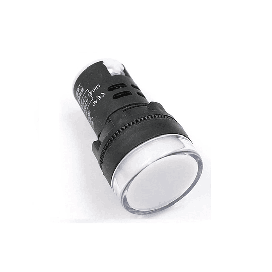 Luz Piloto LED Monoblock 22mm 220V Color Blanco - Diartek