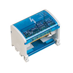 Barra Repartidora Bipolar a Riel DIN 7 Polos 125A 