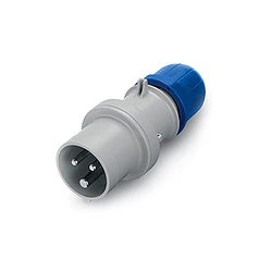 Enchufe Industrial Macho Volante 2P+T 16A 200-250V IP44