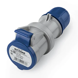 Enchufe Industrial Hembra Volante 2P+T 16A 200-250V IP44