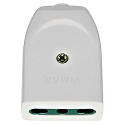 Enchufe Hembra Volante Color Blanco 2P+T 10/16A 250V
