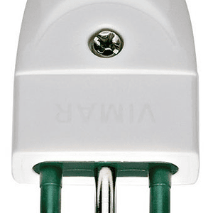 Enchufe Macho Volante Color Blanco 2P+T 10A 250V