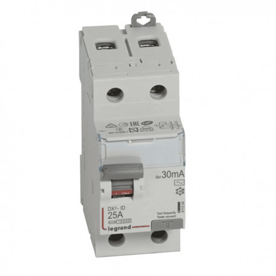 Interruptor Automático Diferencial DX3 2x25A 30mA Clase AC