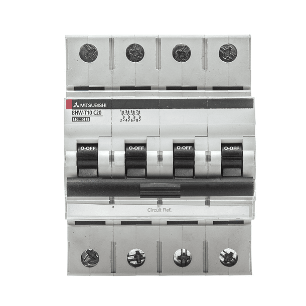 Interruptor Automático Tetrapolar 4P 4x10A Curva C 10kA 1