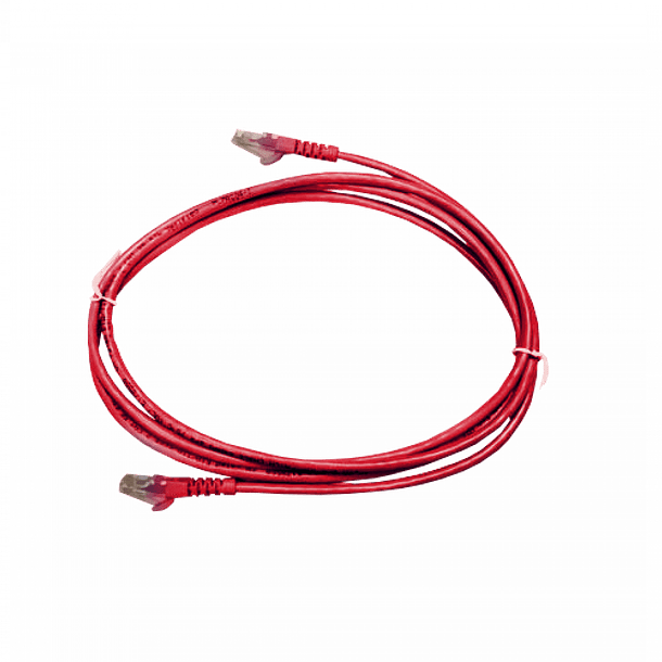 Cable de Red 2 Metros Rojo Categoría 5E Linkmade 