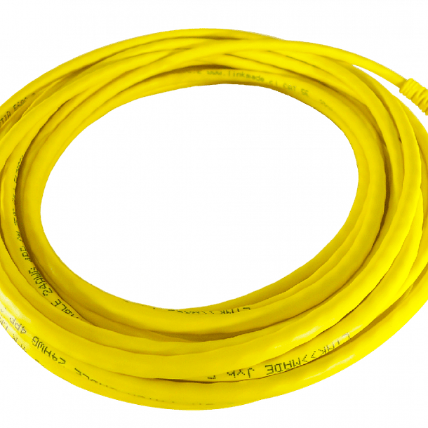 Cable de Red 7.5 Metros Amarillo Categoría 5E Linkmade 