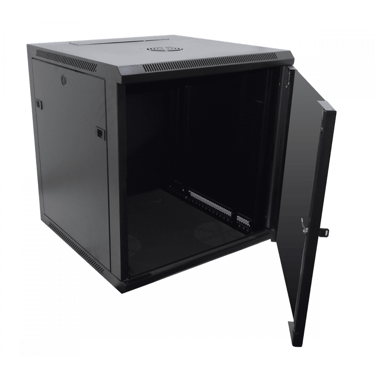 Rack Mural 12U Pared Negro con chapa 60cm Fondo Linkmade | Diartek ...