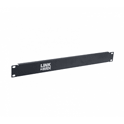 Tapa Cubre Espacio 1U Rack 19 Pulgadas Fierro Negro Linkmade