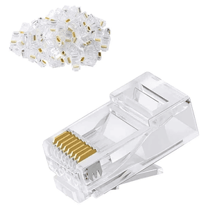 Conector Macho RJ-45 Categoría 5e 100 Unidades