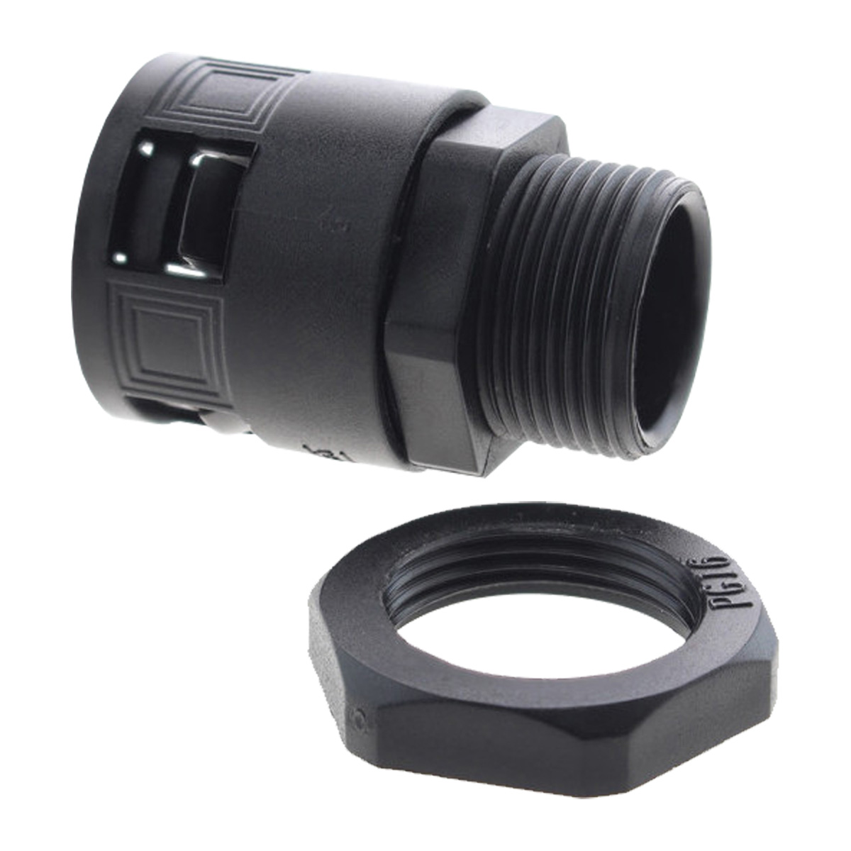 Conector Recto de Tornillo Rápido Libre de Halogenos 16mm