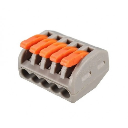 Conector Rapido Empalme Fast Clip Universal 5 Polos  Diartek - Materiales  Eléctricos y Soluciones Tecnológicas