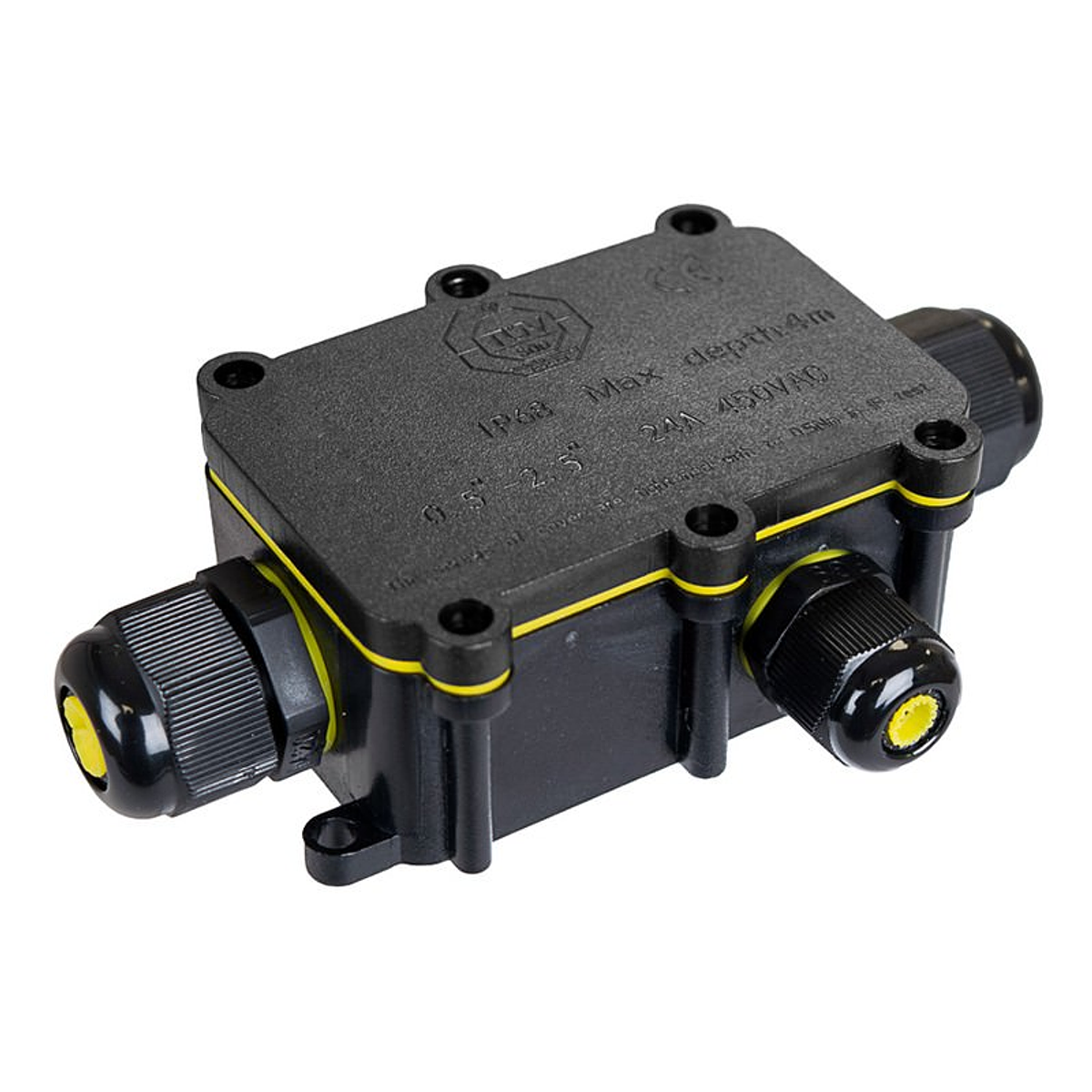 Caja Hermética 80 x 52mm 3 Salidas Diartek Diartek Materiales Eléctricos y Soluciones