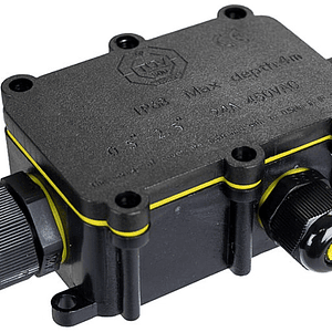 Caja Hermética 80 x 52 X 37mm 3 Salidas IP68 