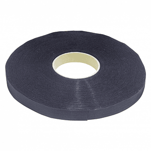 Amarra Velcro Clásica Doble Faz 25 Metros Negro 20mm