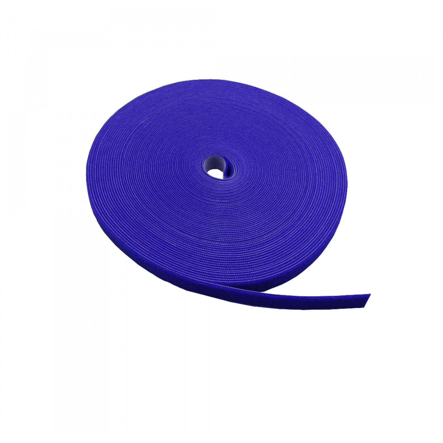 Amarra Velcro Doble Faz Clásica 20mm Rollo 20 Metros Azul