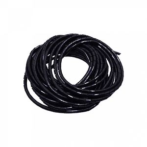 Espiral Ordena Cable PE Negro 12 Metros 12x15x0,85mm