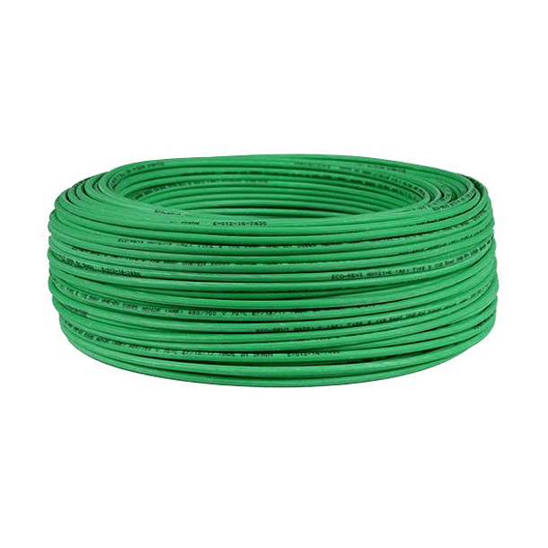 Cable Libre de Halogenos 1x4.0mm 750V Rollo 100 Metros, Verde 3